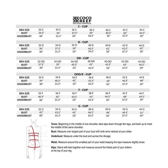 Coco Reef Allure Mesh Underwire Tankini swim top 34DD Endless Summer Palm NWT - Picture 5 of 9